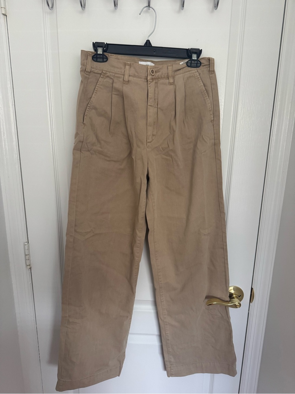 pistola Pleated Tan Chino Pants